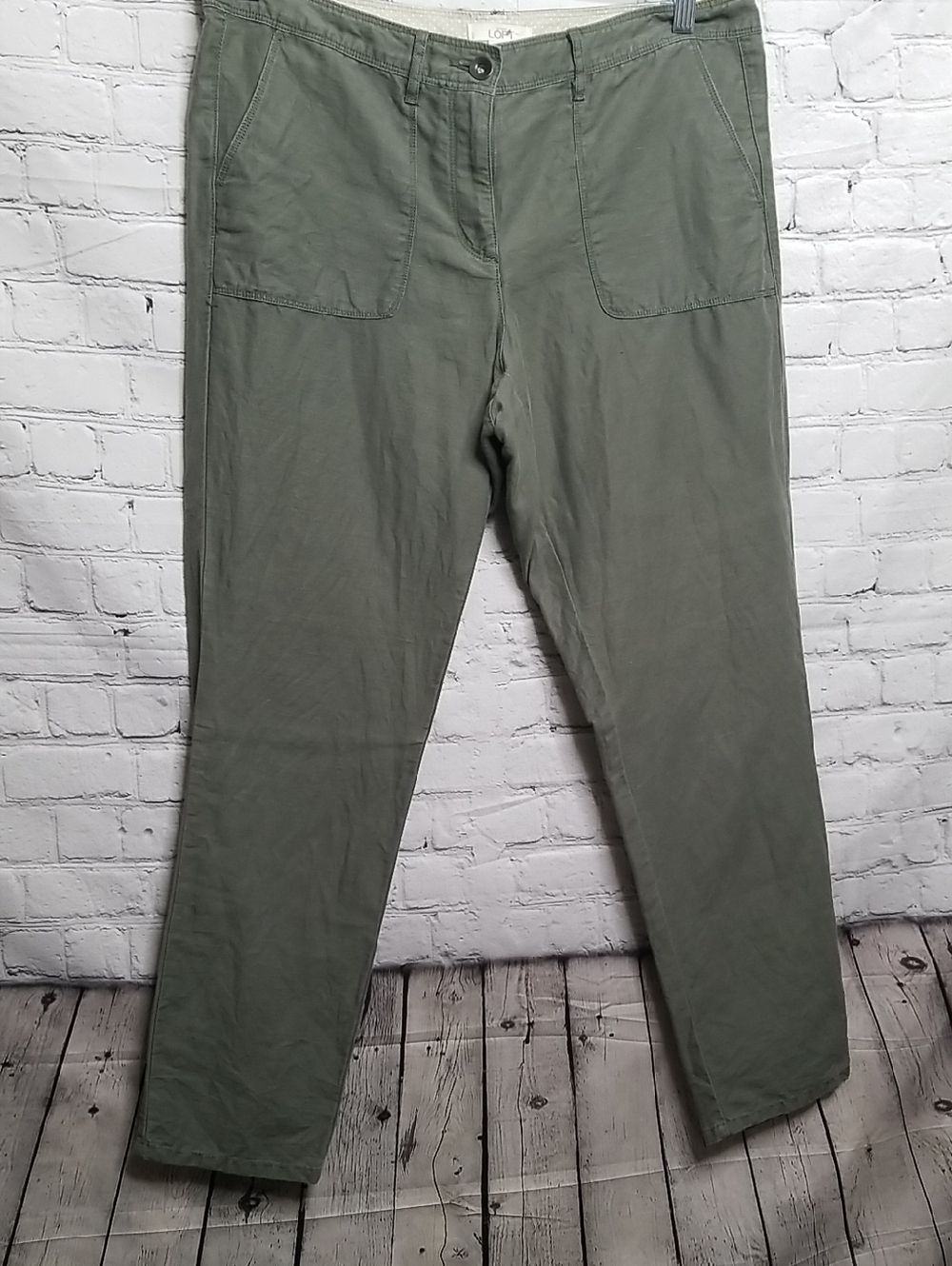LOFT Olive Green Pants Size 10